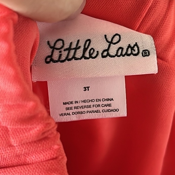 Brand New Little Lass 2-Piece Set Orange & Yellow Floral Mesh Top Ruffle Skirt - Picture 11 of 15